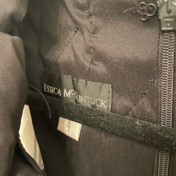 Formal black dress with ruffle - Picture 2 of 3